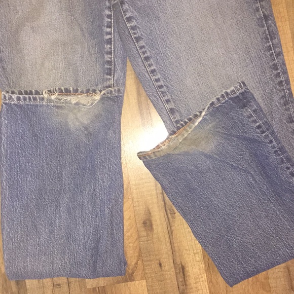 Distressed bootcut  JCrew jeans - Picture 3 of 6